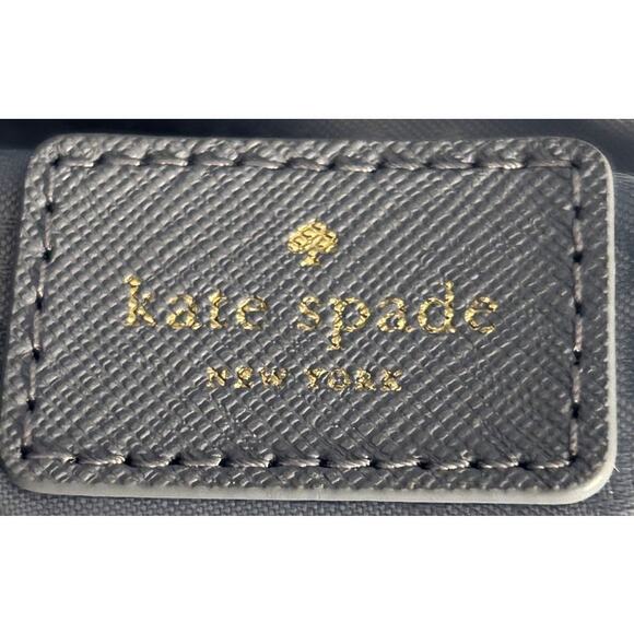 Kate Spade Laurel Way Greer Pale Blue Jacquard Crossbody Bag - Picture 7 of 9